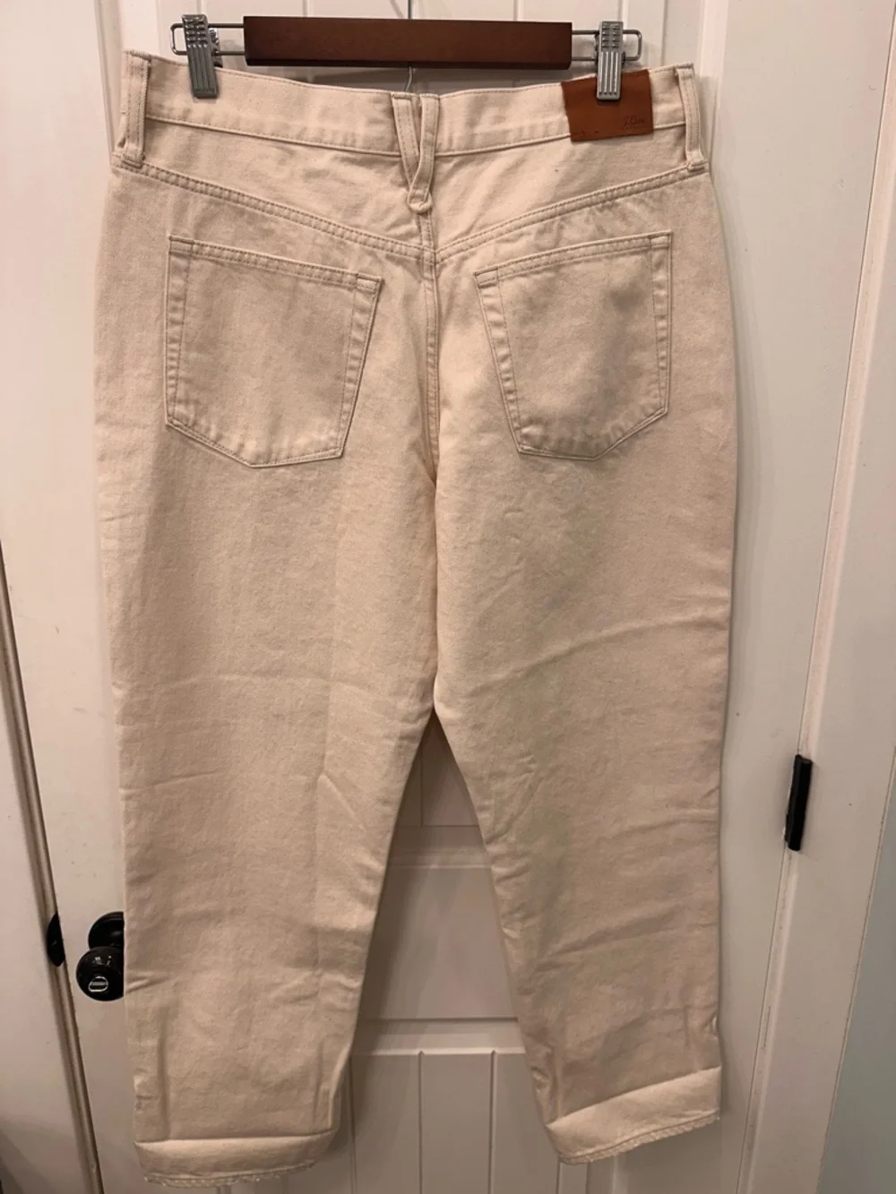 J.Crew Slouchy Boyfriend Jeans Size 29 New Without Tags Ecru Cream White